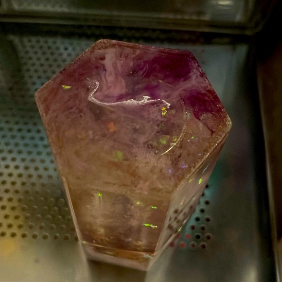 ✨🆕BN!Handmade Resin Art Purple & Holographic Glitter Jar w/Screw On Lid!✨ - Picture 4 of 15